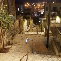 מדרגות אירביד תאורה